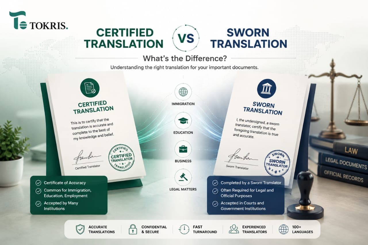 Certified Translation vs Sworn Translation: What’s the Difference?